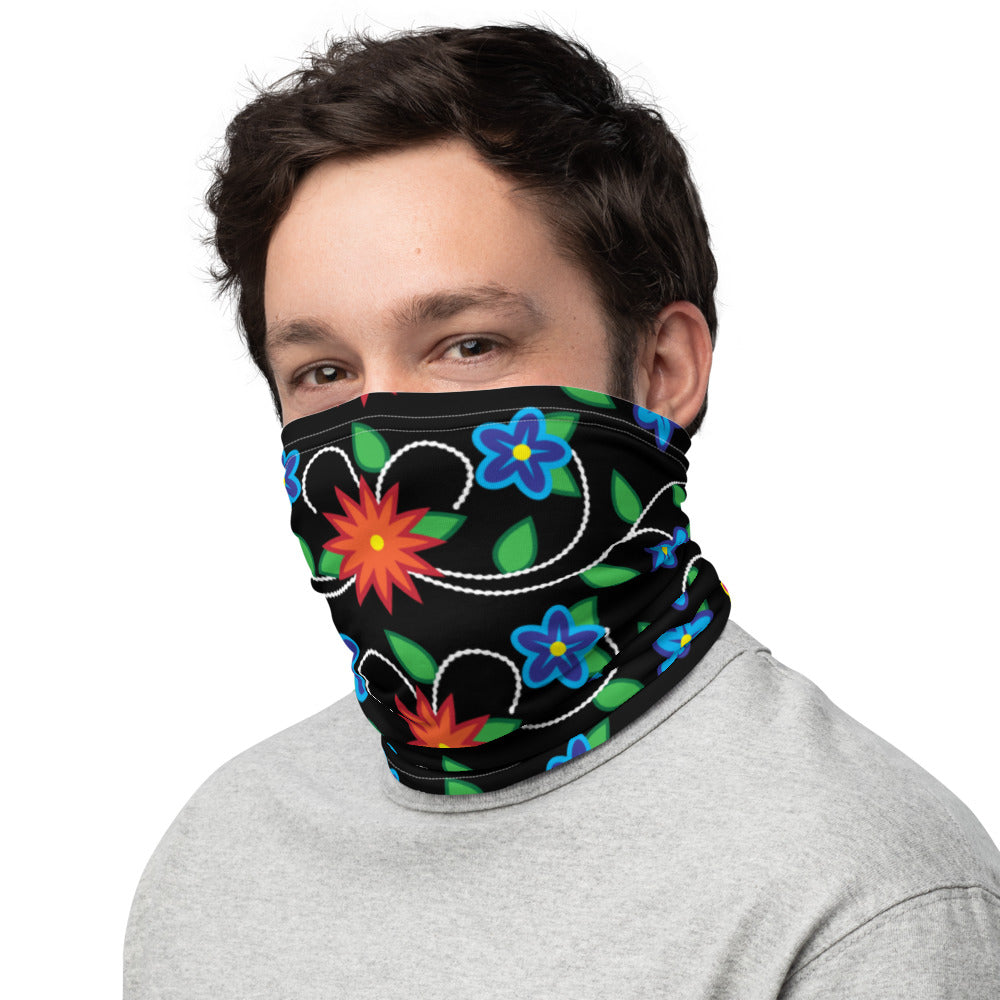 Linear Floral Neck Gaiter