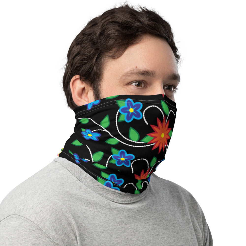 Linear Floral Neck Gaiter