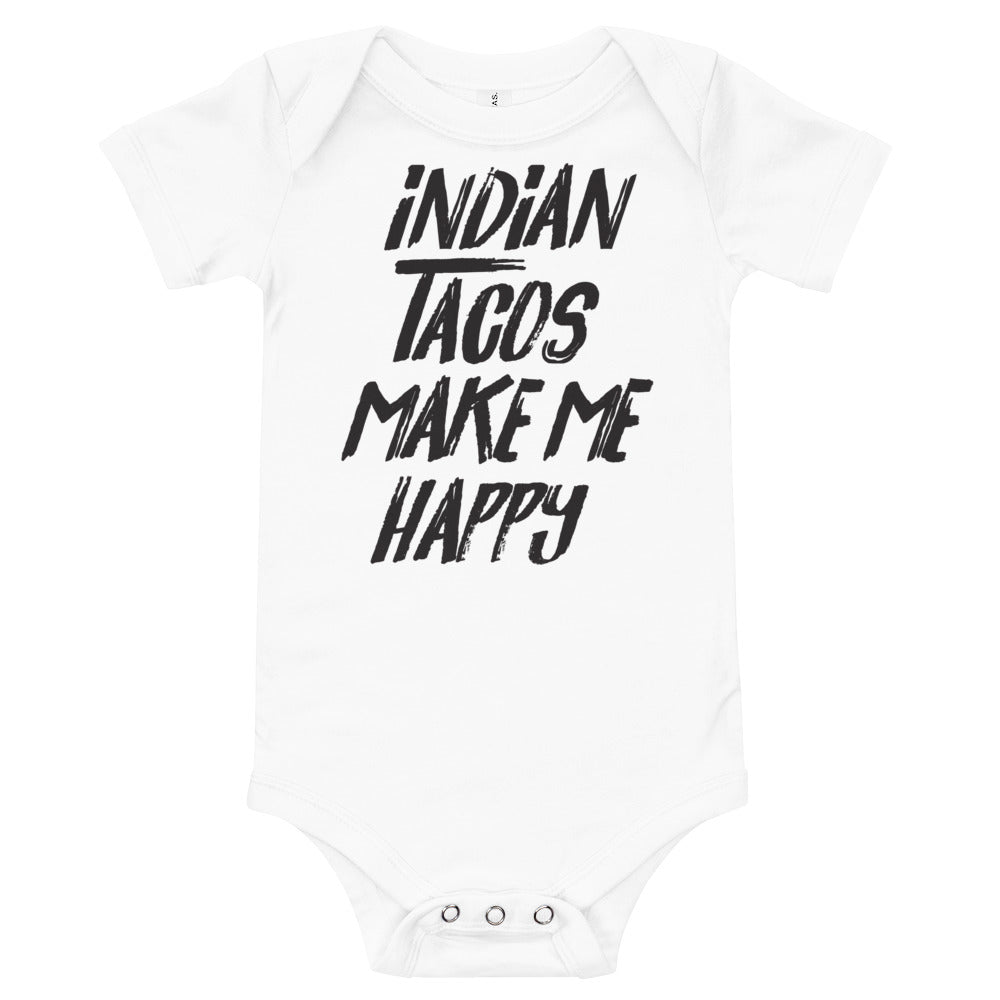 Indian Tacos Make Me Happy Onesie