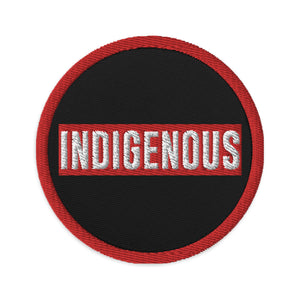Red Indigenous Embroidered patches