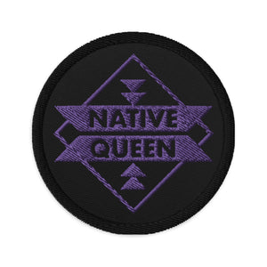 Purple Native Queen Embroidered patches