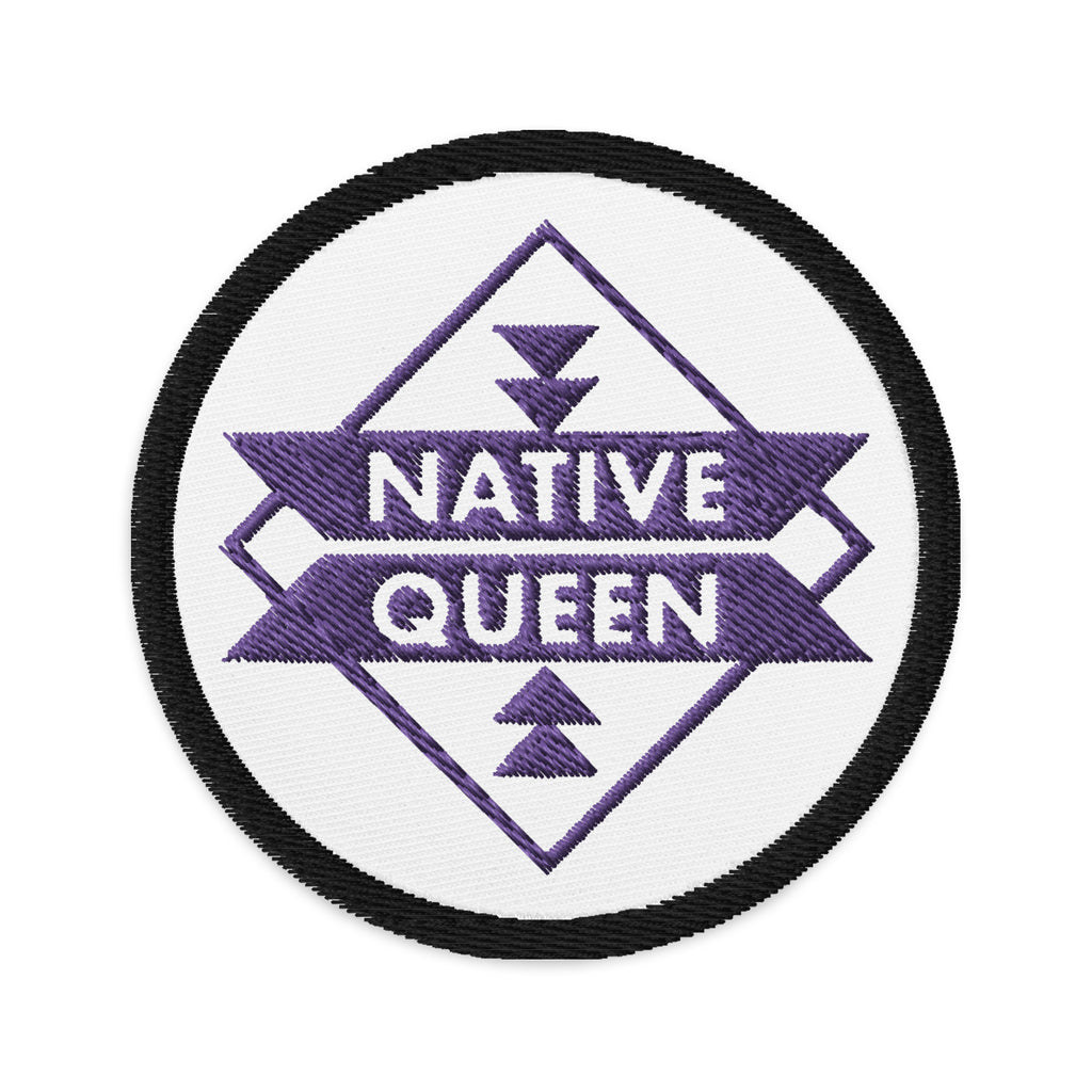 Purple Native Queen Embroidered patches