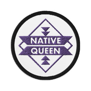 Purple Native Queen Embroidered patches