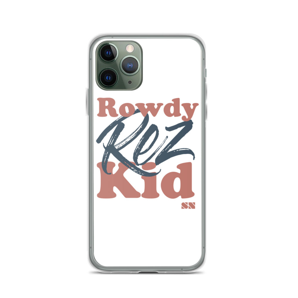 Rowdy Rez Kid iPhone Case