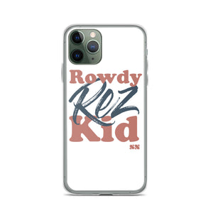 Rowdy Rez Kid iPhone Case