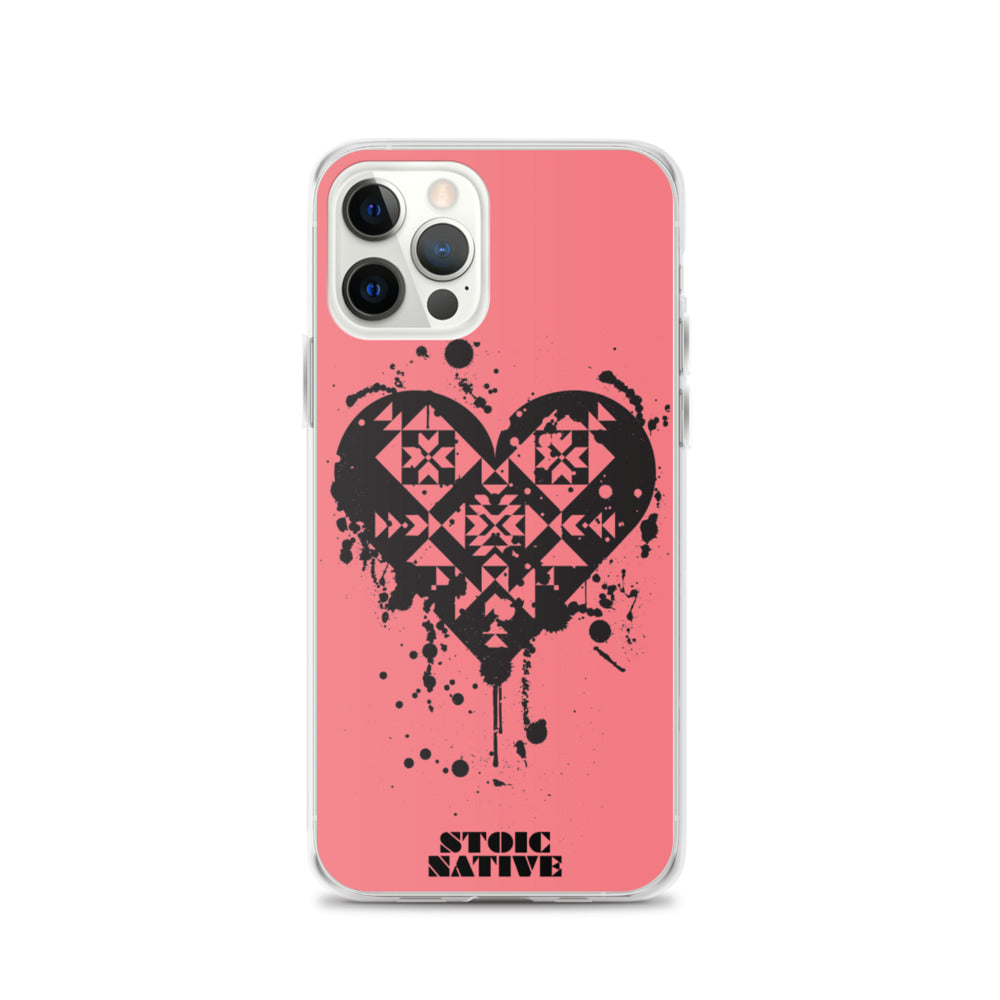 Splattered Heart iPhone Case