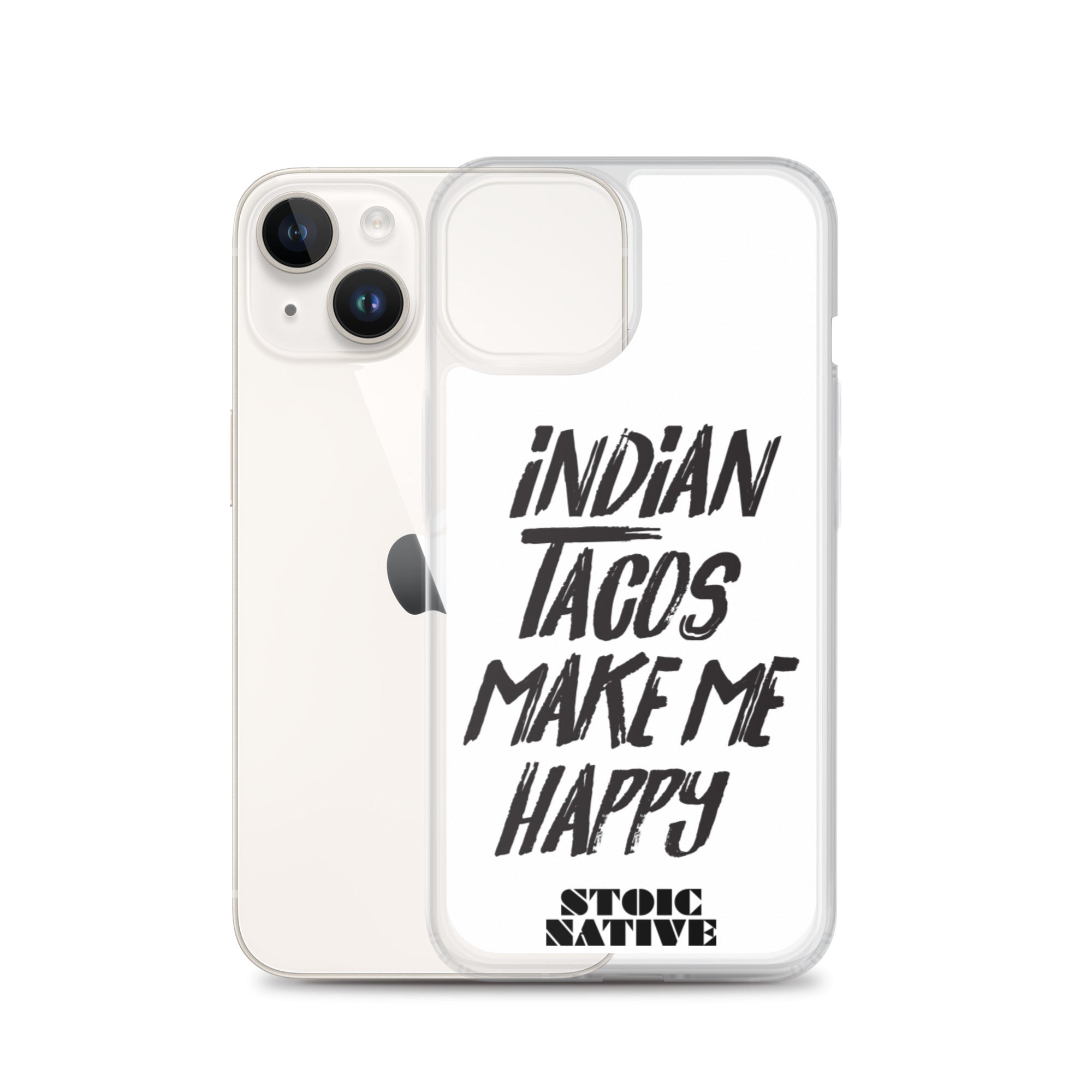 Indian Tacos Make Me Happy iPhone Case