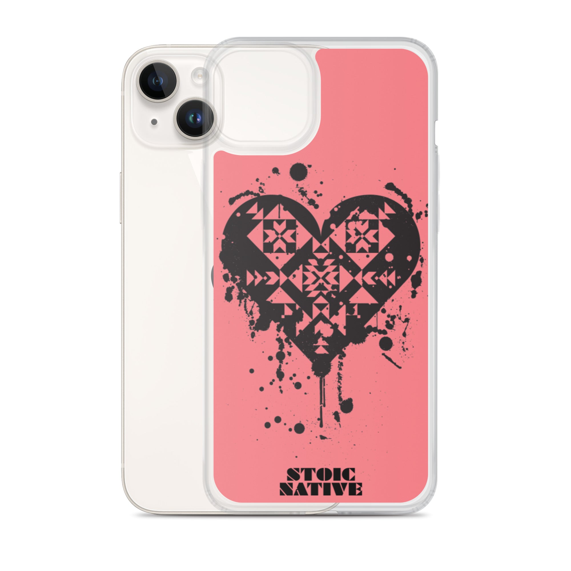 Splattered Heart iPhone Case