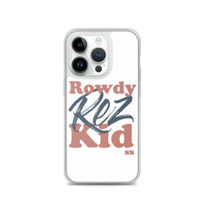 Rowdy Rez Kid iPhone Case