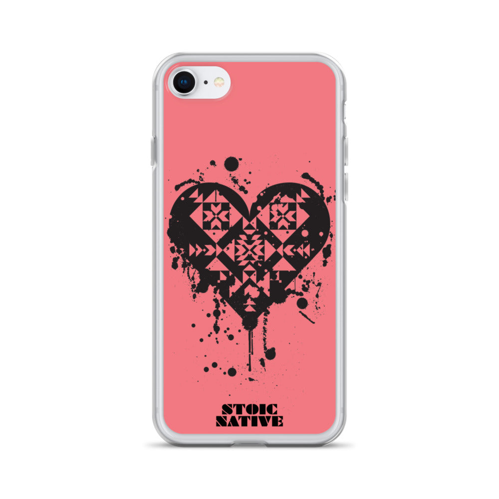 Splattered Heart iPhone Case