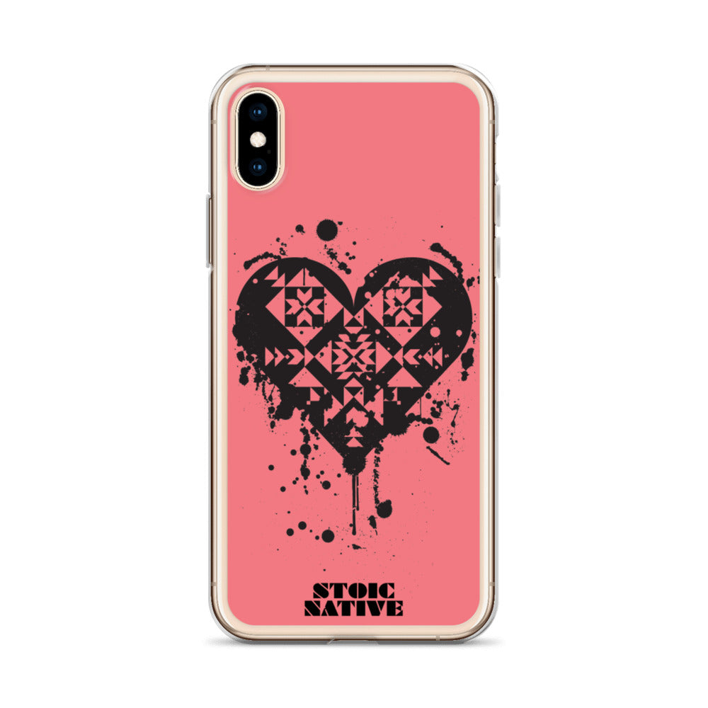 Splattered Heart iPhone Case