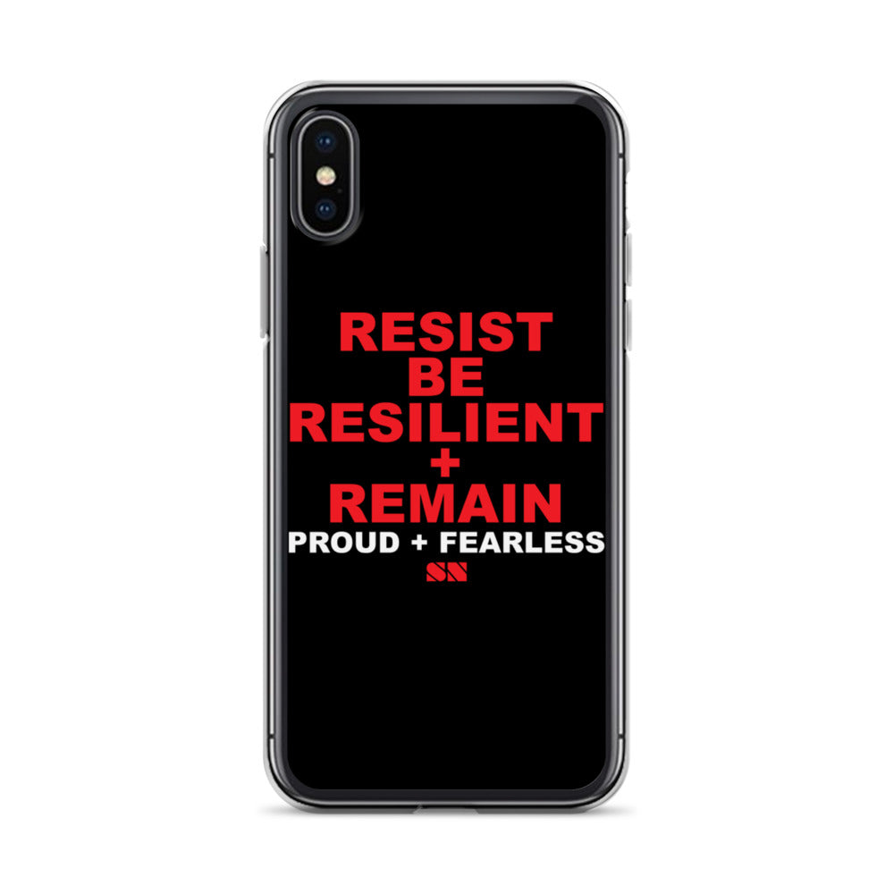 Resist Be Resilient + Remain iPhone Case