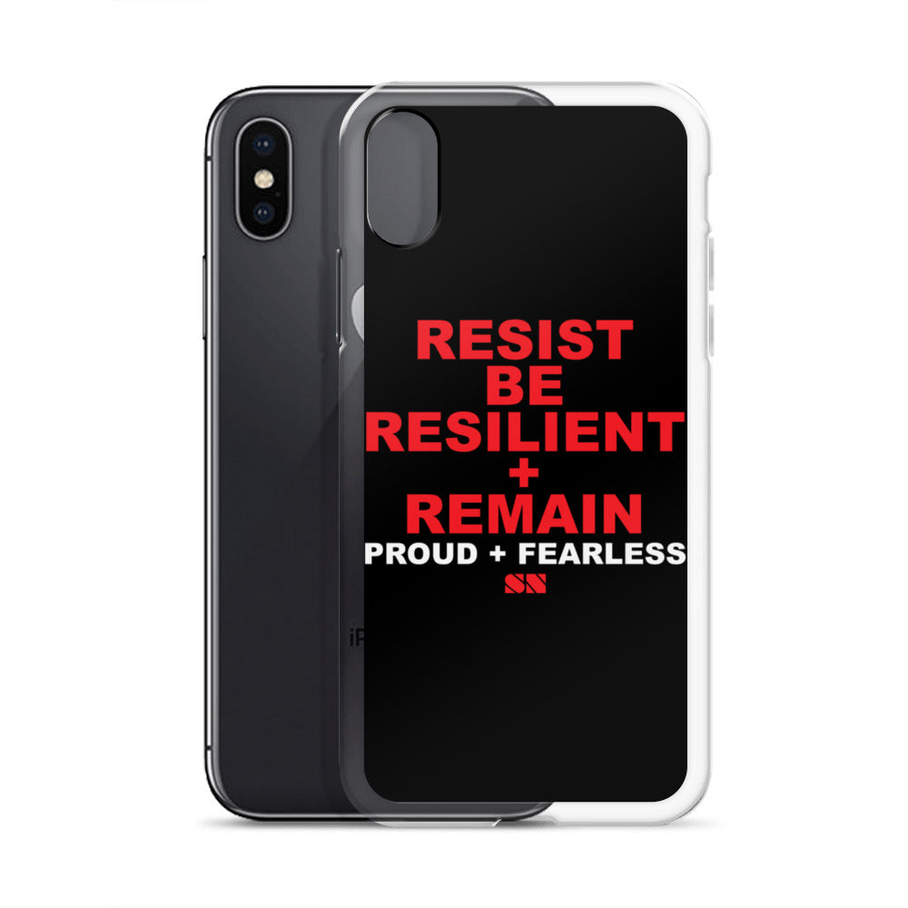 Resist Be Resilient + Remain iPhone Case