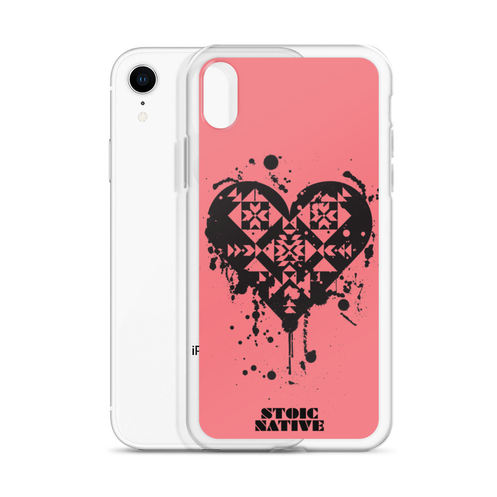 Splattered Heart iPhone Case