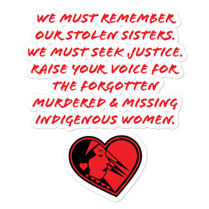 Stoic Native MMIW stickers