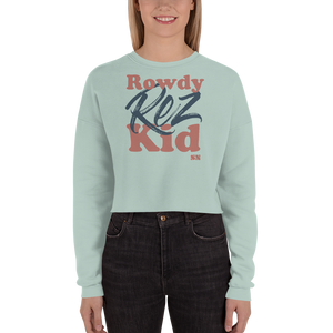 Rowdy Rez Kid Crop Sweatshirt