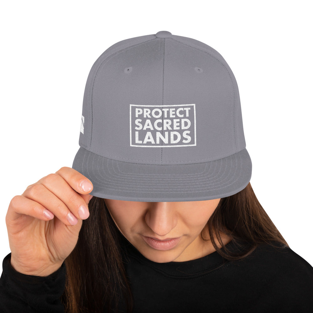 Protect Sacred Lands Snapback Hat