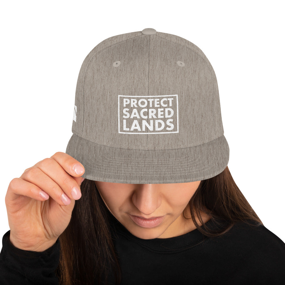 Protect Sacred Lands Snapback Hat