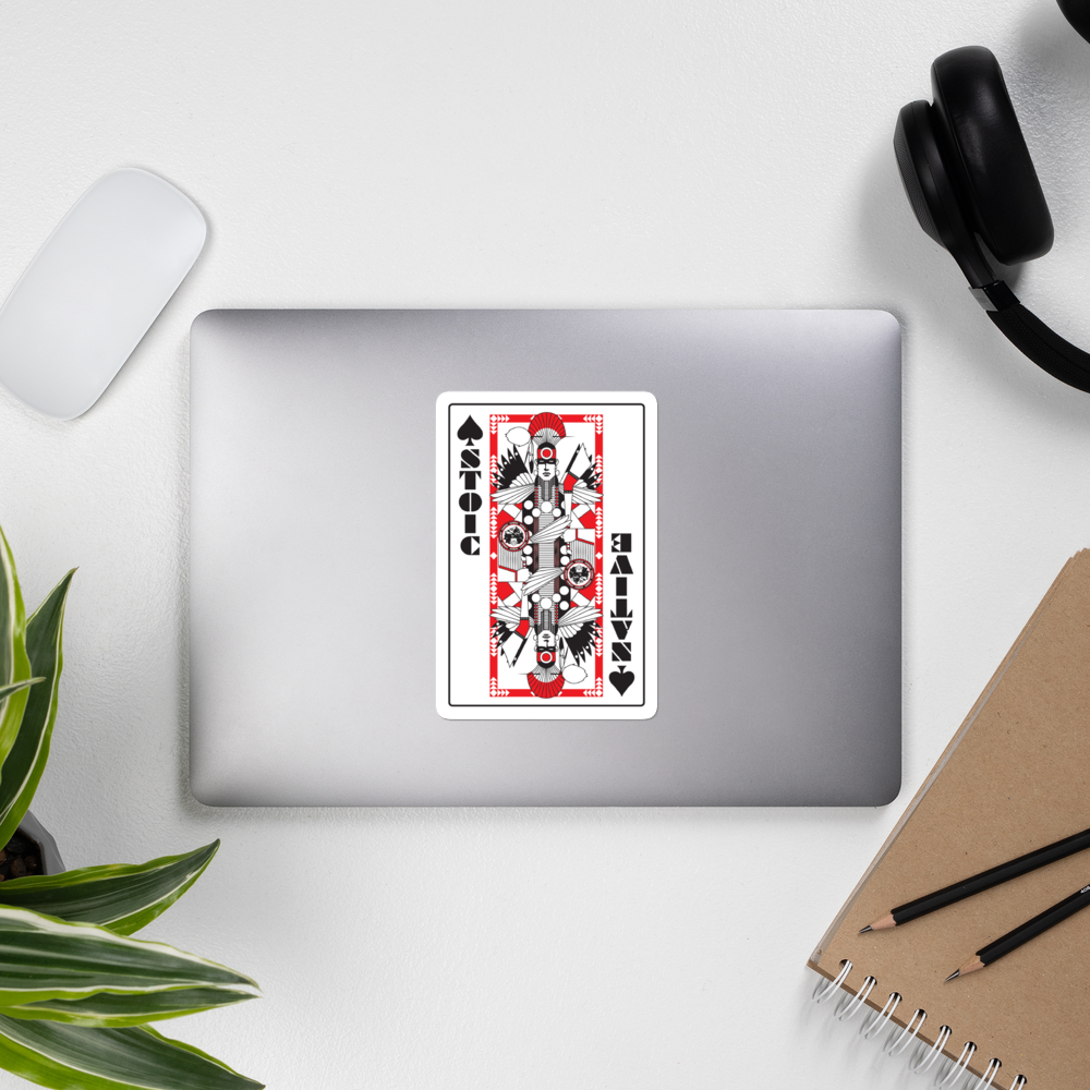 Stoic King Bubble-free stickers