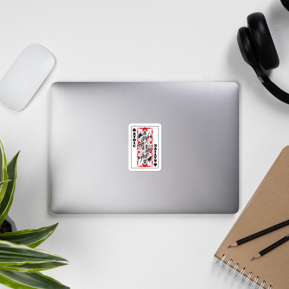 Stoic King Bubble-free stickers