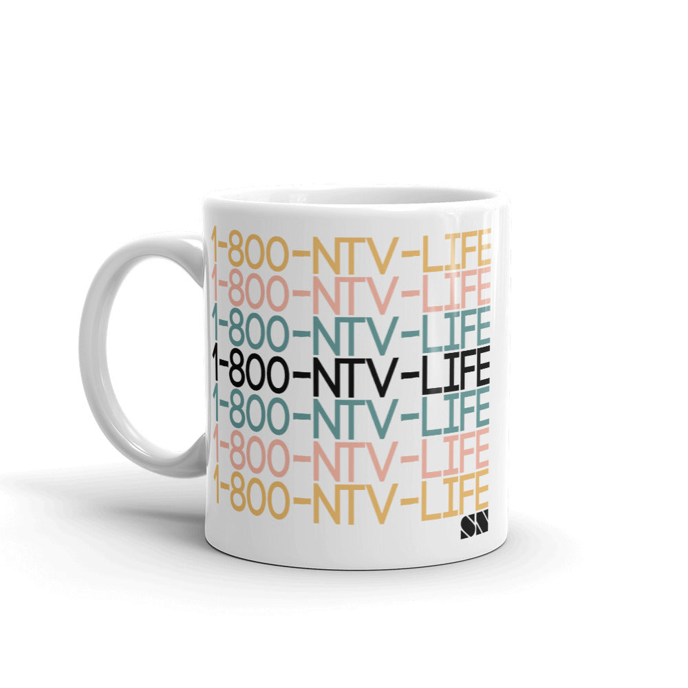 1800 ntv life Mug