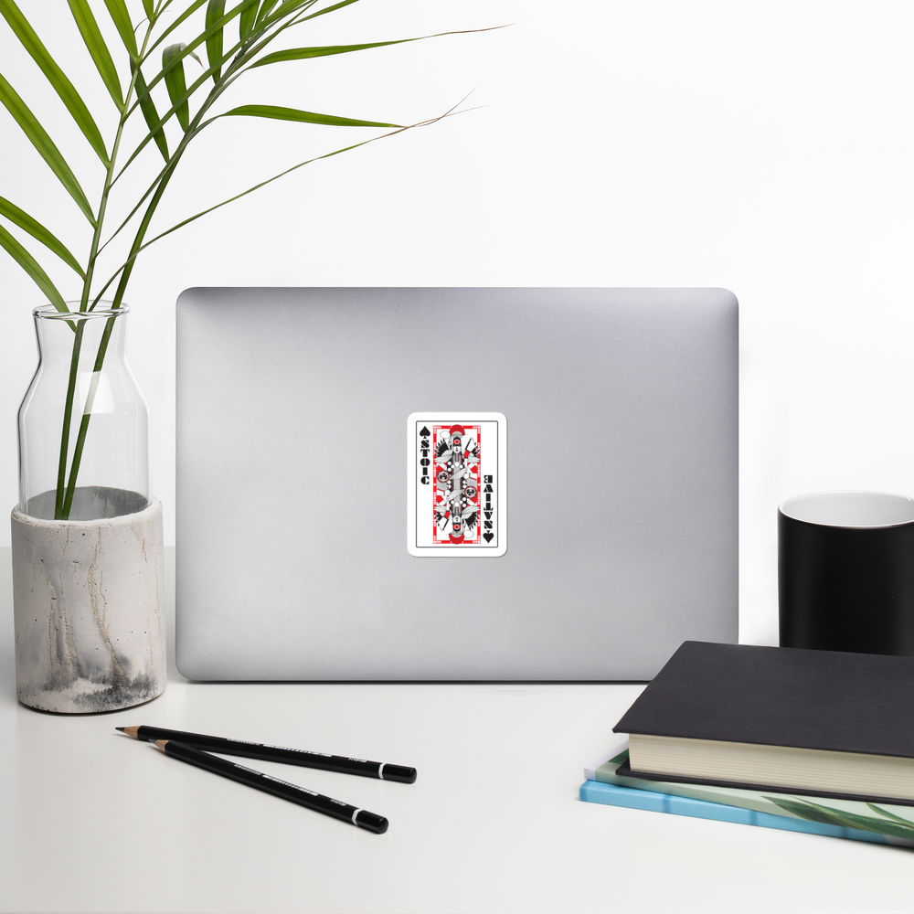 Stoic King Bubble-free stickers