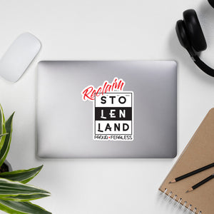 Reclaim Stolen Land Bubble-free stickers