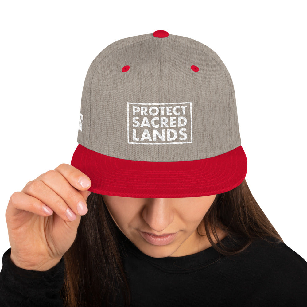 Protect Sacred Lands Snapback Hat