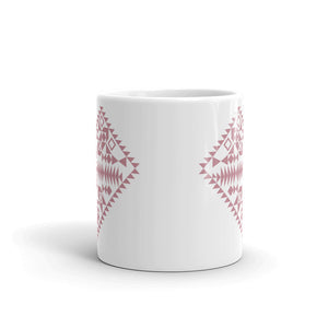 Pink Heart Aztec Mug