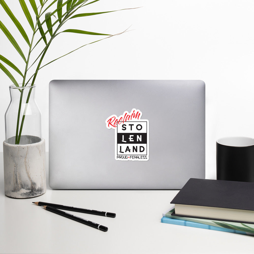 Reclaim Stolen Land Bubble-free stickers