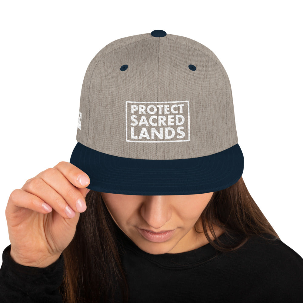 Protect Sacred Lands Snapback Hat