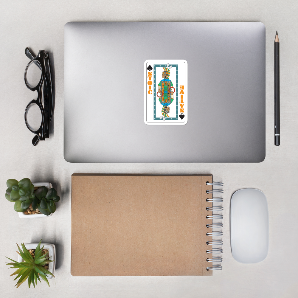 Stoic Grass King Bubble-free stickers