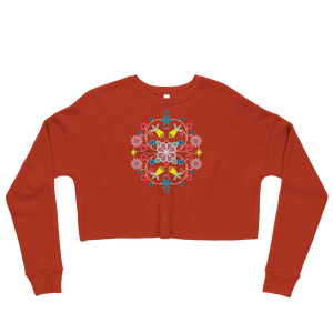 Native Floral Crop Sweatshirt