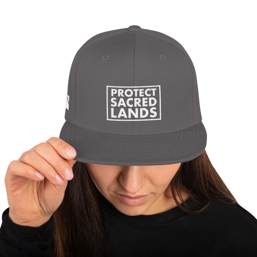 Protect Sacred Lands Snapback Hat