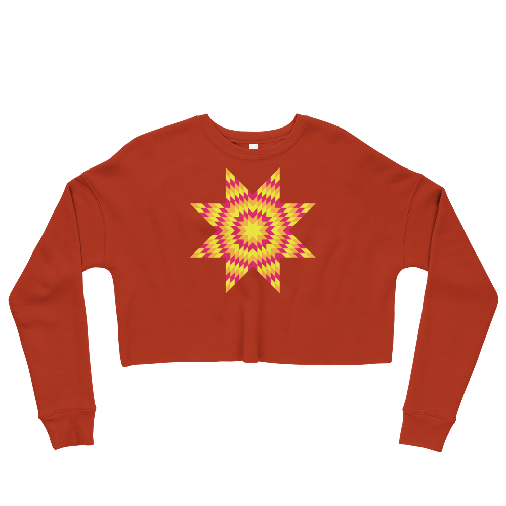 Sunburst Star Crop Sweatshirt