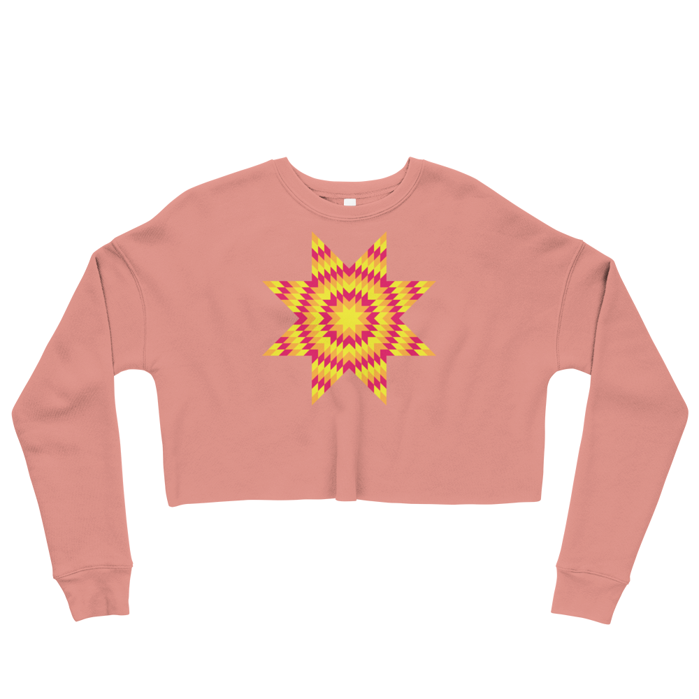 Sunburst Star Crop Sweatshirt