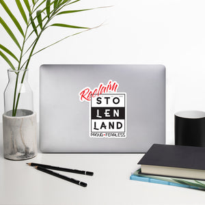 Reclaim Stolen Land Bubble-free stickers