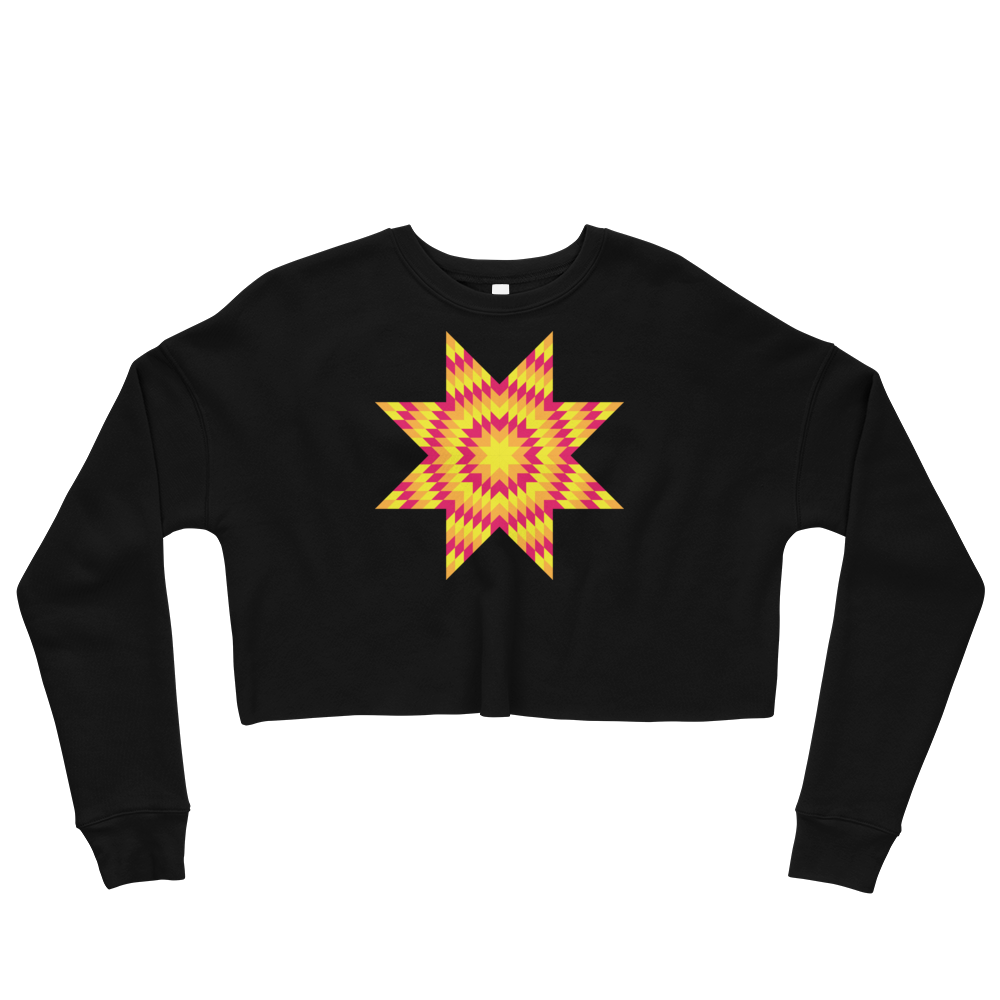 Sunburst Star Crop Sweatshirt