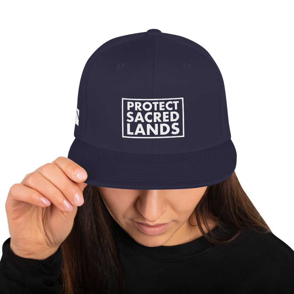 Protect Sacred Lands Snapback Hat