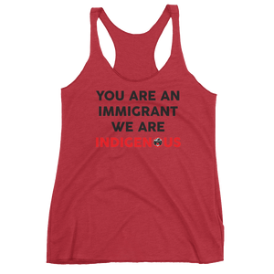 We are Indigenous Racerback Tank