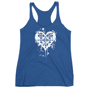 Splatter Heart Racerback Tank