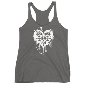 Splatter Heart Racerback Tank