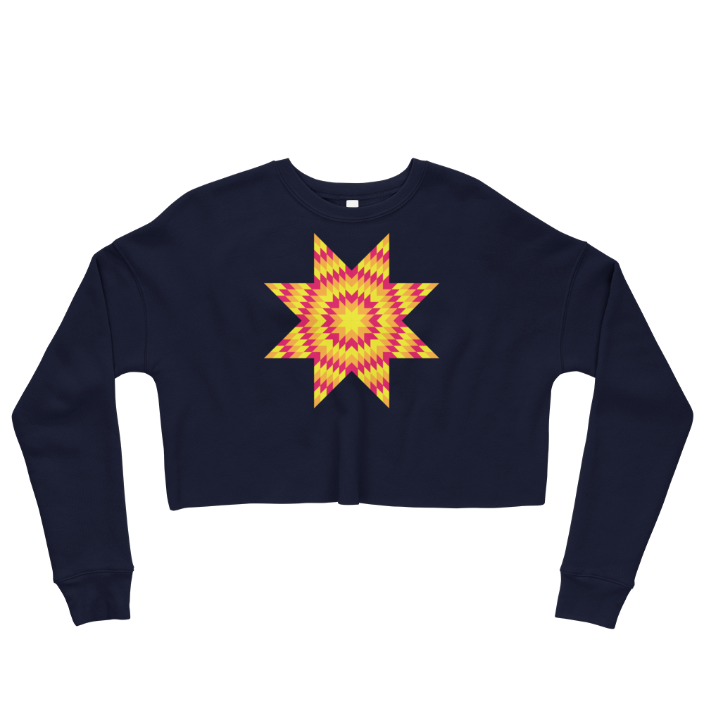 Sunburst Star Crop Sweatshirt